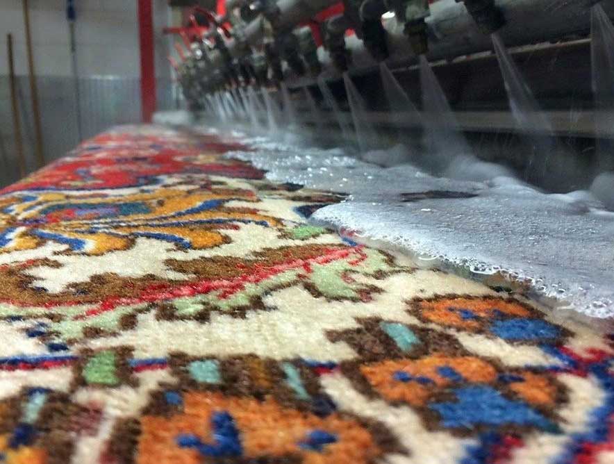 قالیشویی در برغان