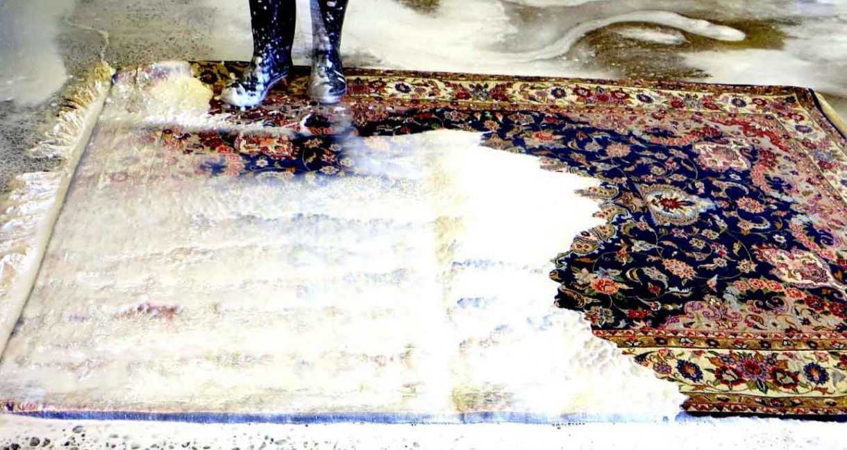 قالیشویی در شهرک جهان نما